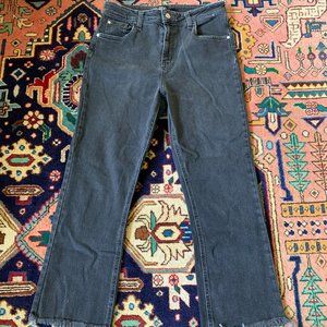 BDG Black Denim with Raw Hem